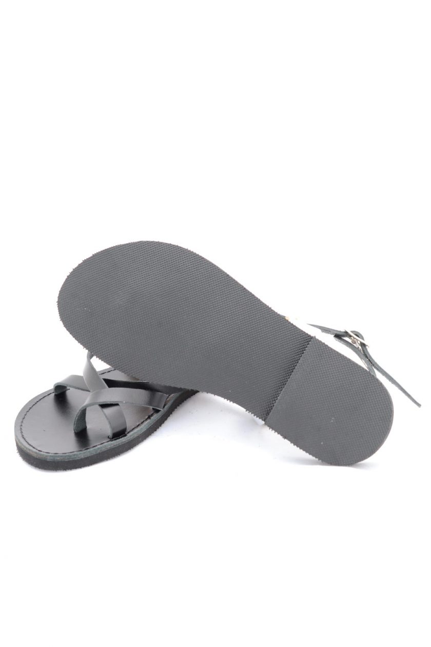 Sandale grecesti FUNKY PEOPLE, negru - argintiu