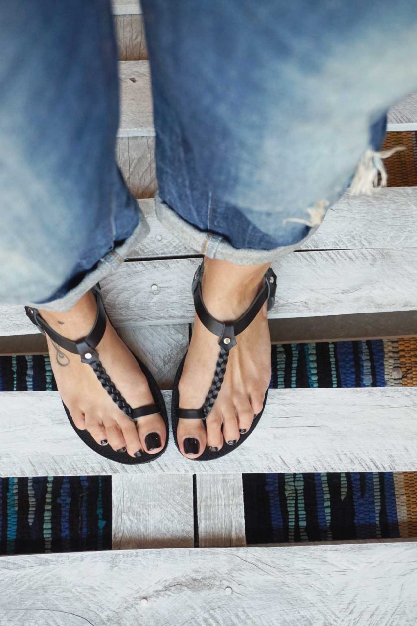 Sandale grecești FUNKY LOOKS, negru